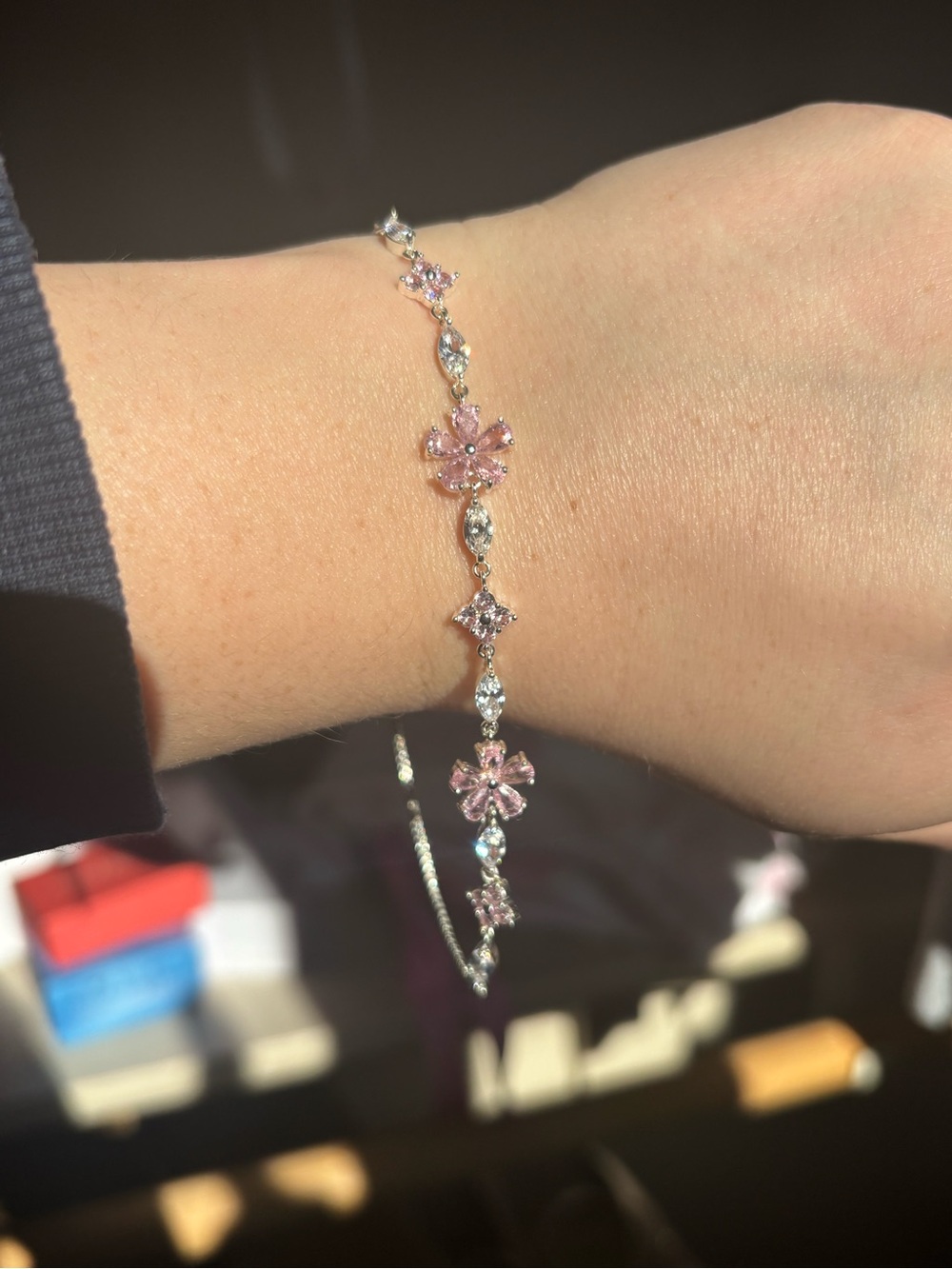 Crystal Flower Bracelet